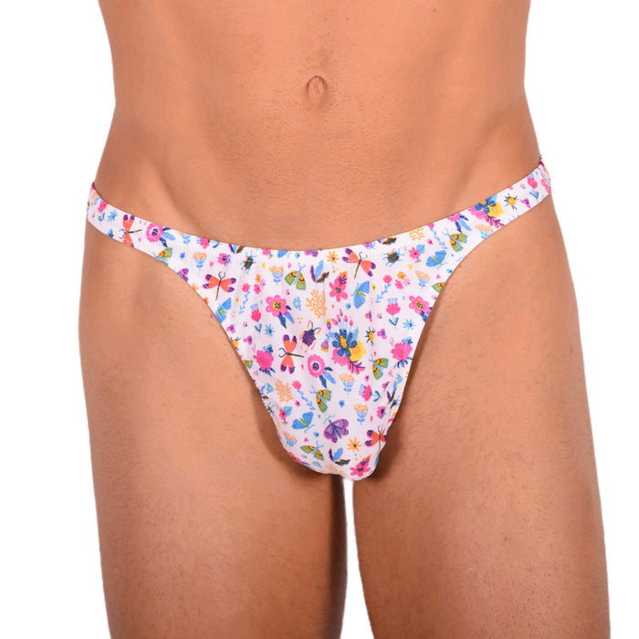 S SMU Sensual Color Explosion White Thong 33680 MX15