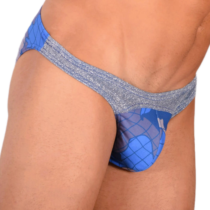 Modus Vivendi Brief Trapped Camo Low-Cut Briefs Blue 11013 7