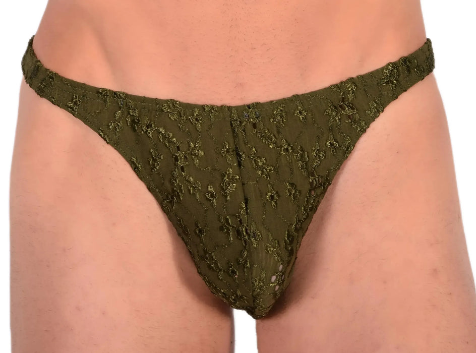 XS/S SMU Sensual Moss Green Thong 33527 MX13