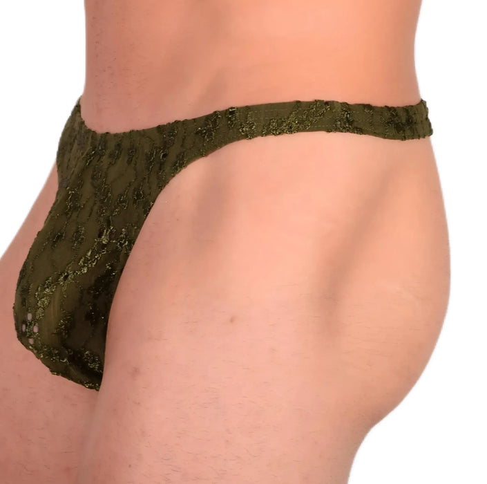 XS/S SMU Sensual Moss Green Thong 33527 MX13