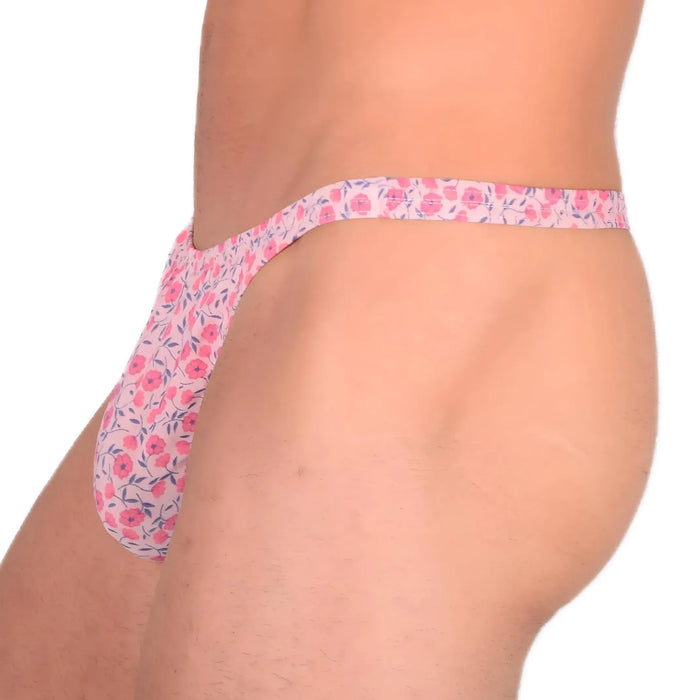 XS/S SMU Sexy Floral Explosion Pink Thong 33536 MX13