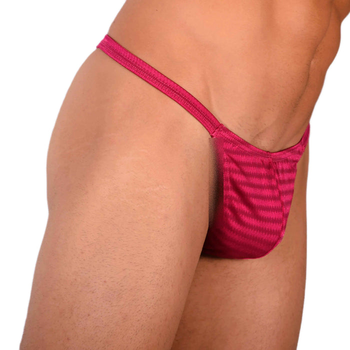 S SMU Sensual Red Thong 33696 MX15