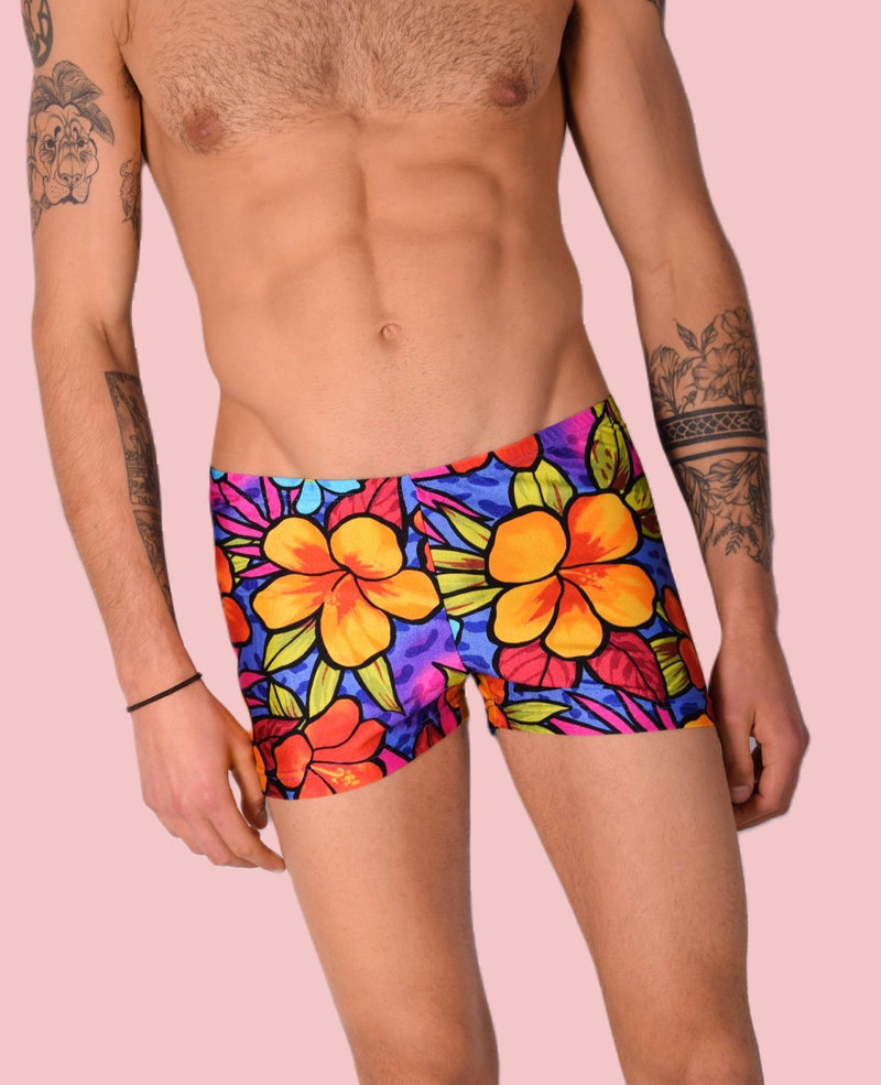 XS/S SMU Swim Hipster Underwear Hot Flowers 43108 MX12