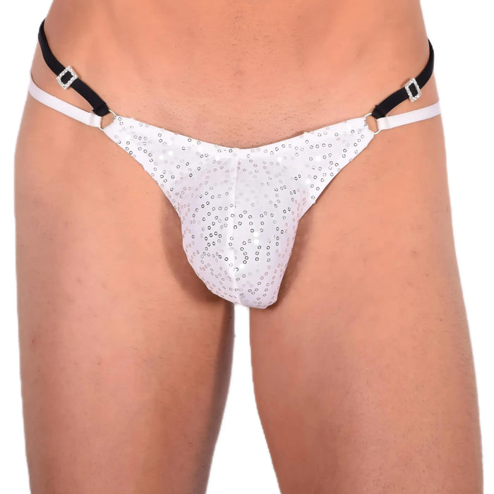 M/L SMU Sexy Party White Thong 33542 MX13