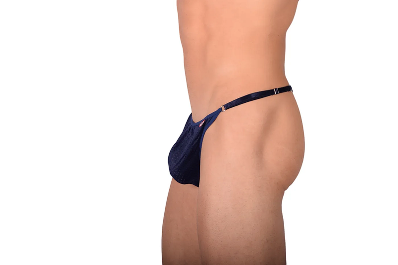 PIKANTE Legging Manhood Long Johns See through Inner Thongs Navy 0336 3