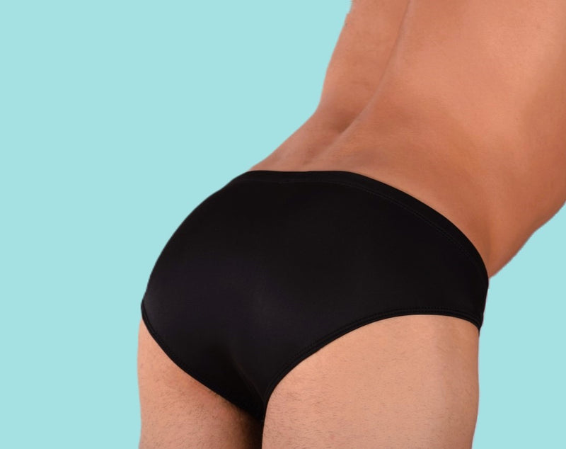 SMU Rave Peekaboo Removable Leather Pouch Brief Black H4