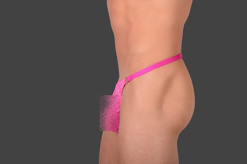 SMU Teeser Strings With Fine Lace C-Through Fushia 20014 19