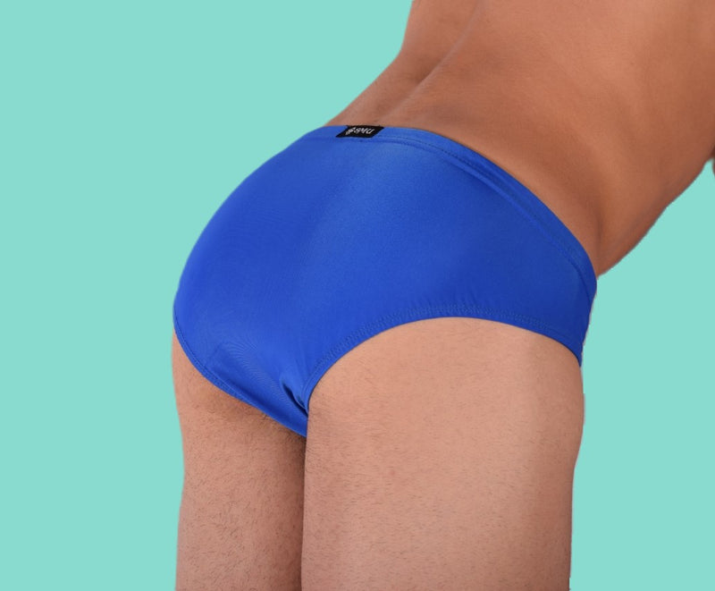 XS SMU Rave Peekaboo Leather Black Pouch Brief Royal H7