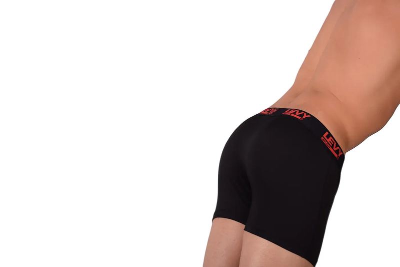 LVW LEVY Boxer Trunk Stretchy Microfiber Black 19