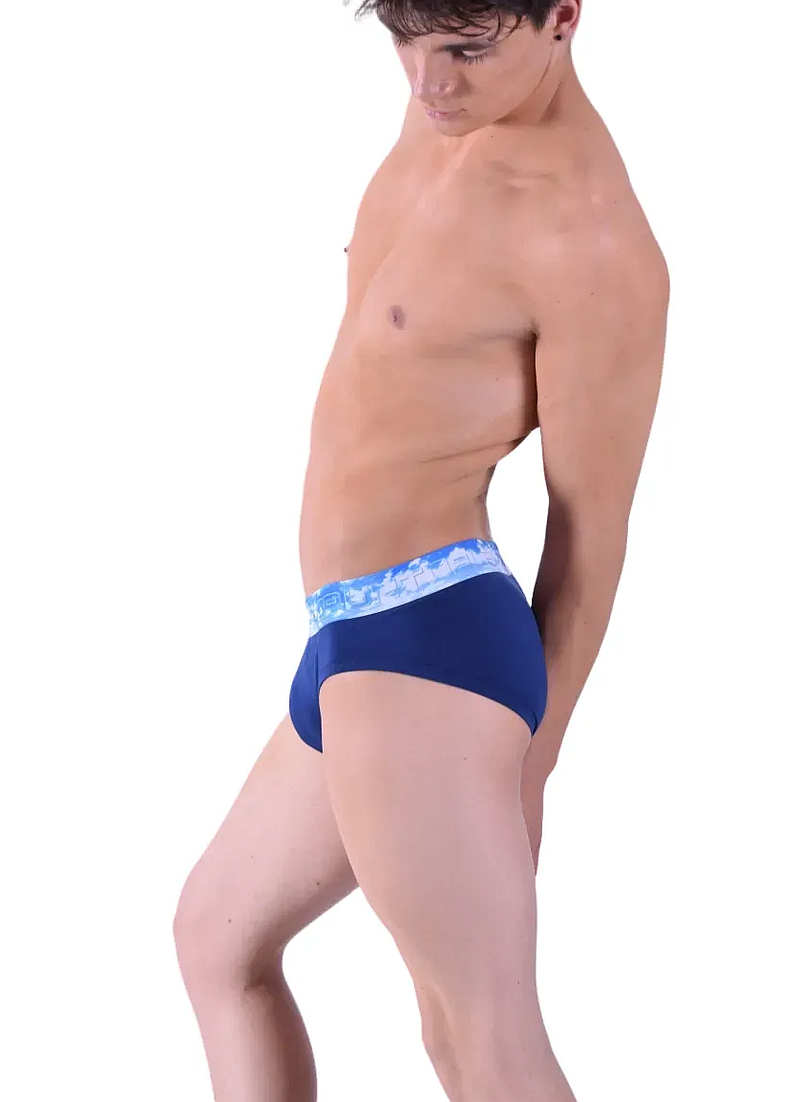 Punto Blanco Brief Sky Cloud Cotton Briefs Navy 3385 7
