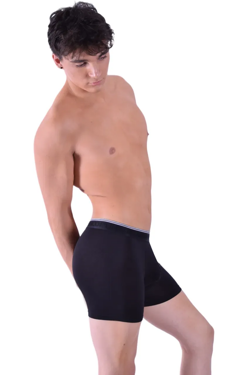 Boxer Punto Blanco Ecologic Bamboo Antibacterial Black 33404 tab