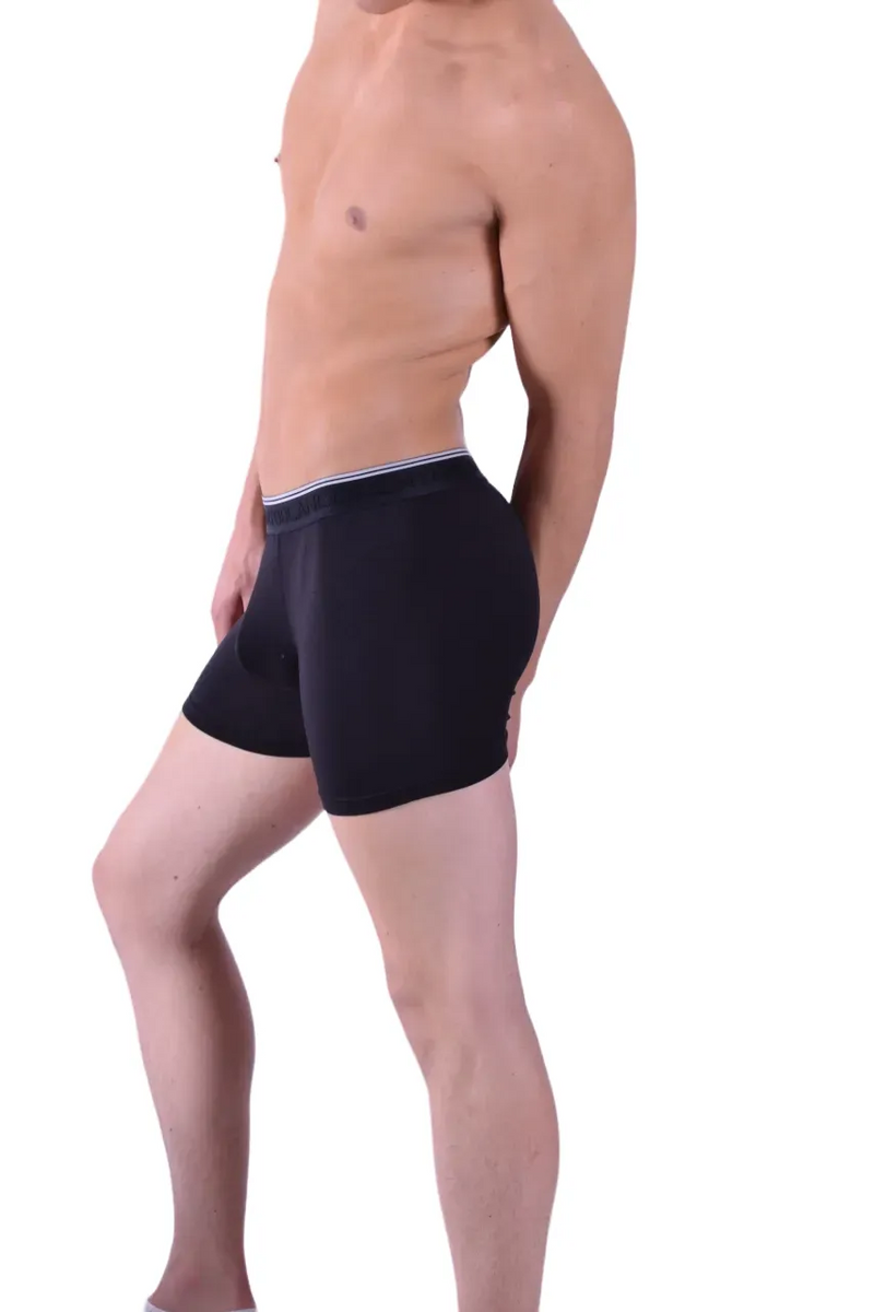 Boxer Punto Blanco Ecologic Bamboo Antibacterial Black 33404 tab