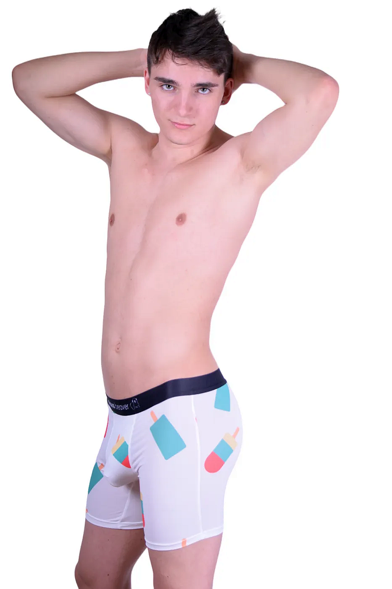 SMALL JJ Malibu Trunk Boxer Brief POPSICLE Boxers Funny Pops Curious Beaver