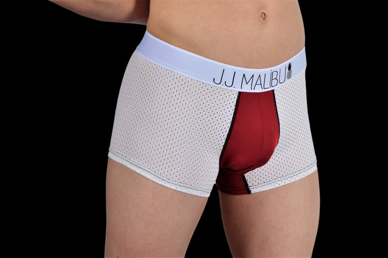 JJ Malibu Boxer Sports  Breathable Mystery Maroon 1
