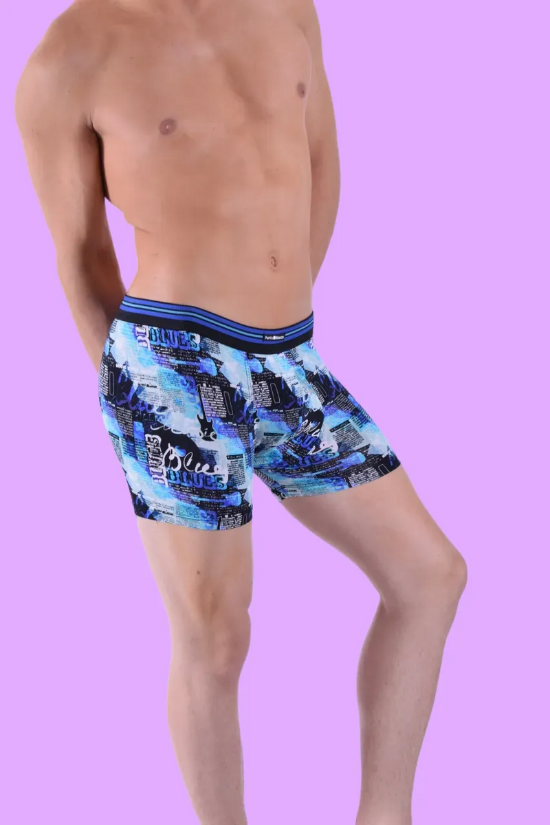 Punto Blanco Boxer Orleans Cities Long Super Soft Boxers Blue 3466 10