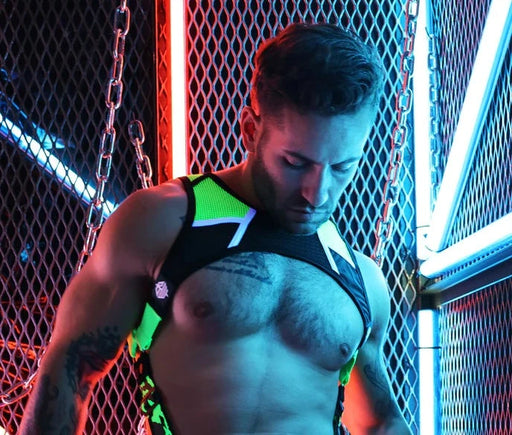 Neo Camo Tank Harness Neon Green