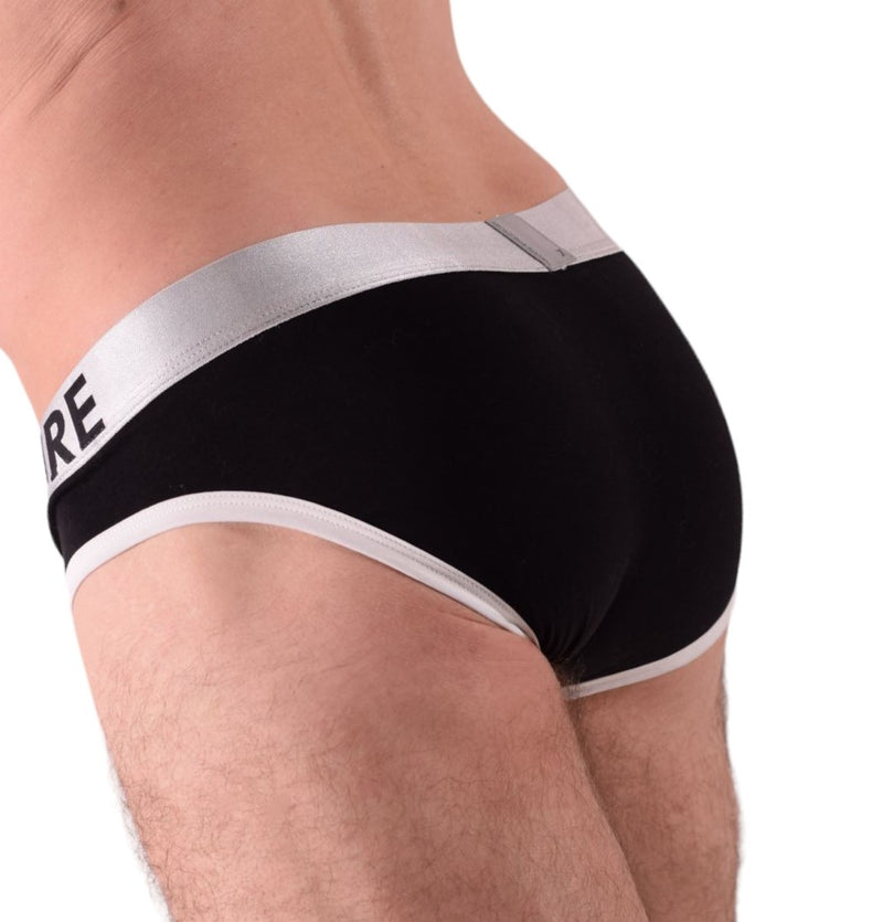 SMALL Private Structure Platinum Black Brief 7-55