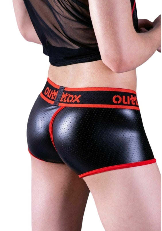 Outtox By Maskulo Open Rear Boxer Trunk Wrapped Fetish Red TR141-10 4