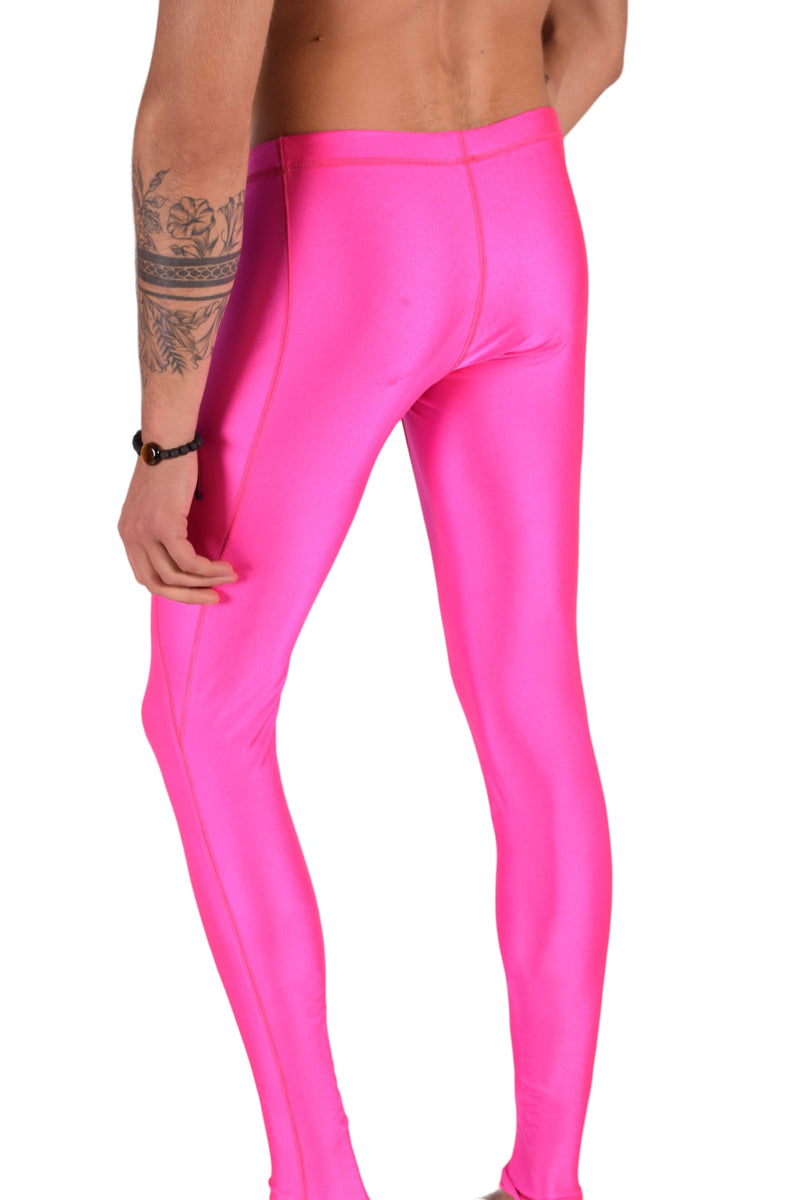 SMU Mens Shiny Pink Legging Tight-Fit S/M 12557 MX8