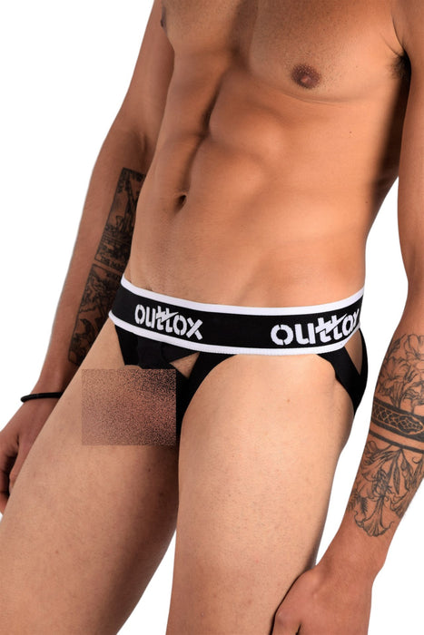 XS Outtox By Maskulo Open front Jock Strap with C ring  24/26'' w 5