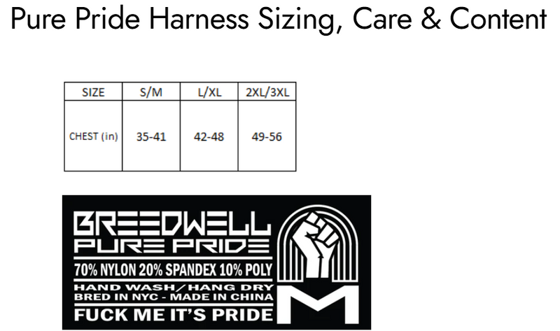 BREEDWELL Pure Pride Bulldog Body-Harness Convertible Rainbow Holographic Foil 7