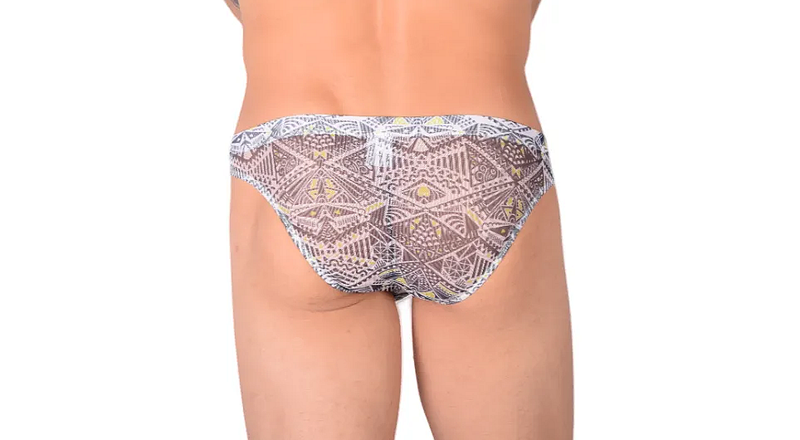 PIKANTE Tribal Castro Briefs Smooth Stretchy Microfiber White Brief 0501 1