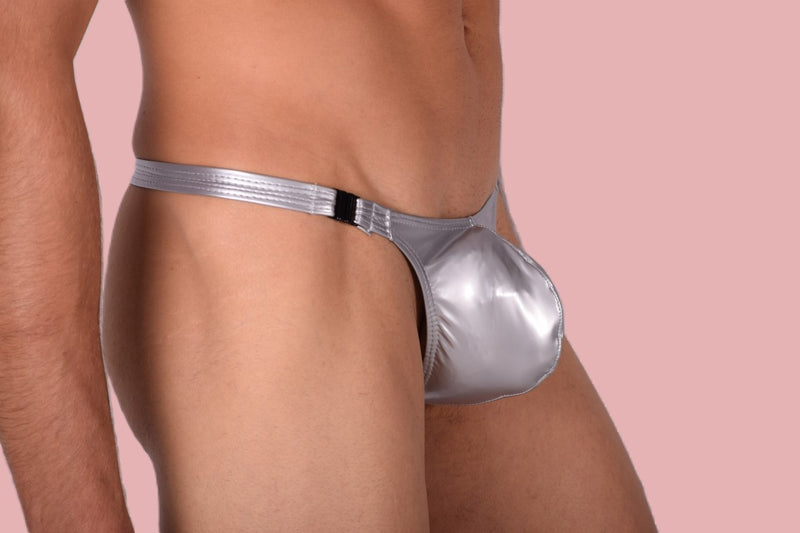 XS/S SMU Mens Swim Tanning Underwear Vinyl Thong 33287 MX11