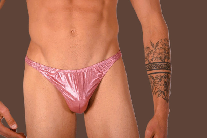 XS/S SMU Mens Super Soft Salmon Flash Thong 33396 MX11
