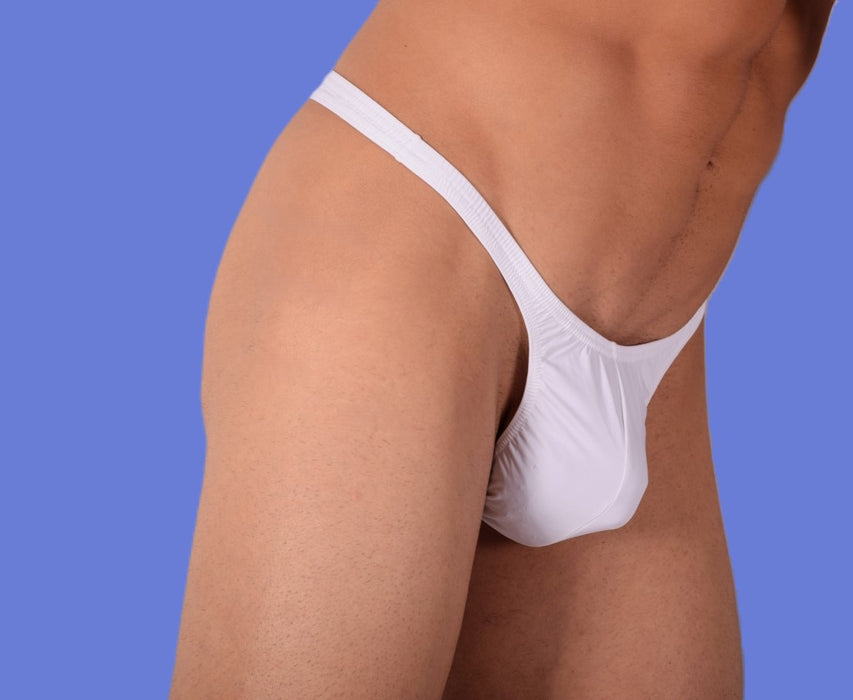 S/M SMU Mens Sensual soft White Thong 33406 MX11