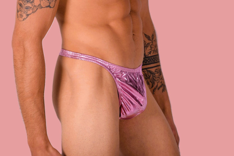 XS/S SMU Mens Hot Pink Flash Thong 33412 MX11