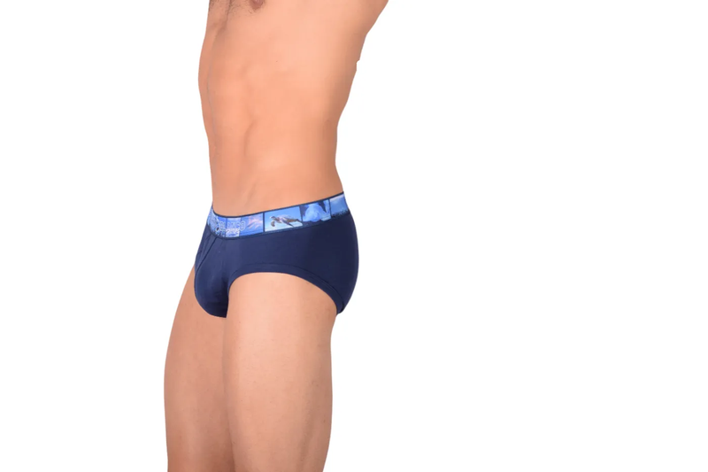 Punto Blanco Water Seas Briefs Soft Organic Cotton Navy 3387 28