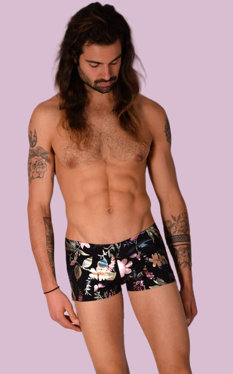 XS/S SMU Mens Hipster Flash Flower Mini Boxer 43121 MX12