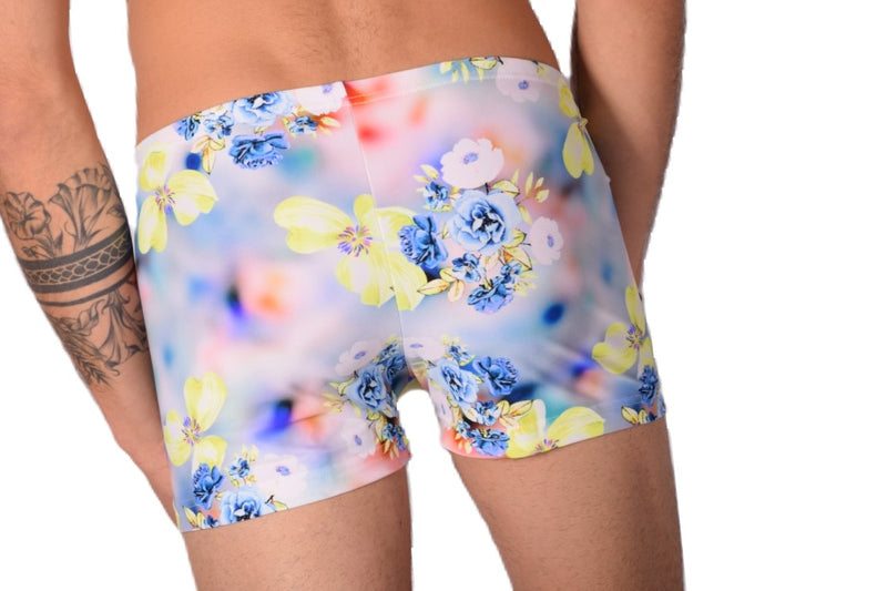 XS/S SMU Mens Swim Hipster Underwear Flowers 43139 MX12