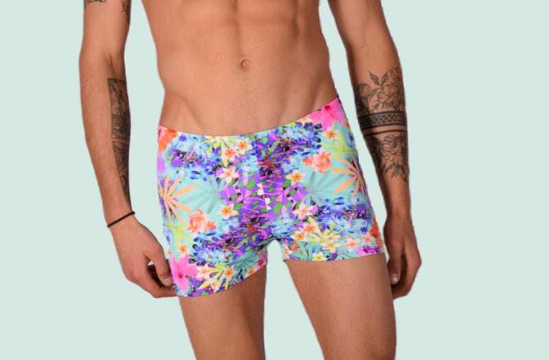 XS/S SMU Mens Swim Hipster Underwear Abstract 43148 MX12