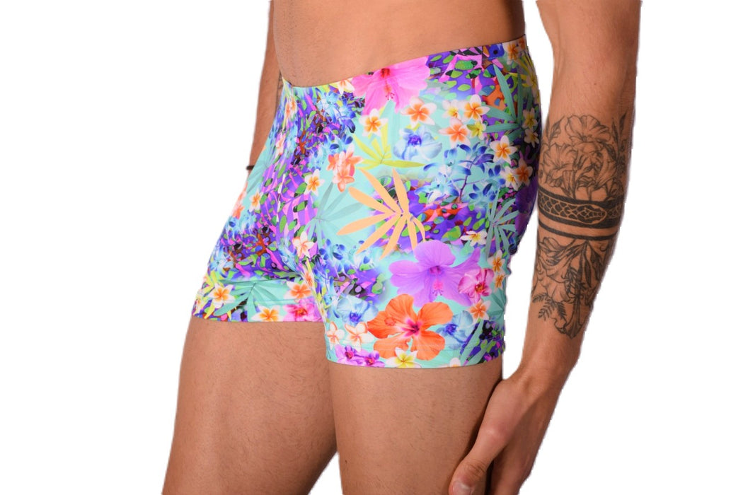 XS/S SMU Mens Swim Hipster Underwear Abstract 43148 MX12