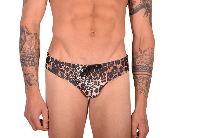 MARCUSE Jungle Swim-Brief Swimwear Leopard Brown 9517 3
