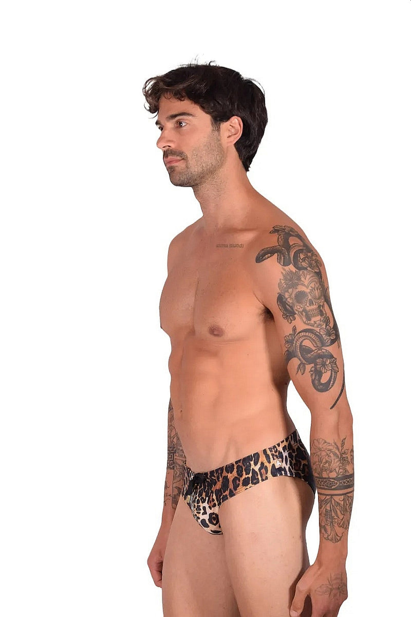 MARCUSE Jungle Swim-Brief Swimwear Leopard Brown 9517 3