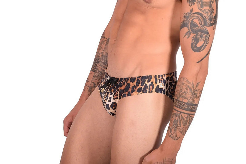 MARCUSE Jungle Swim-Brief Swimwear Leopard Brown 9517 3