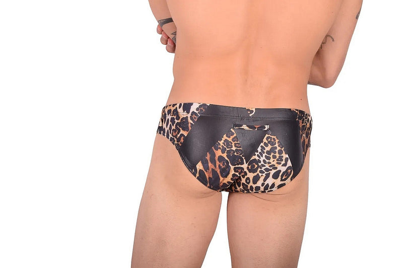 MARCUSE Jungle Swim-Brief Swimwear Leopard Brown 9517 3