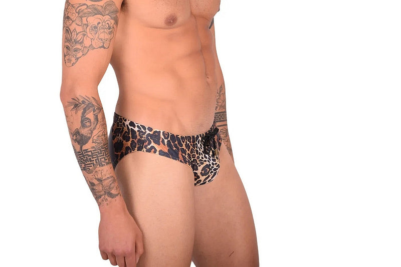 MARCUSE Jungle Swim-Brief Swimwear Leopard Brown 9517 3