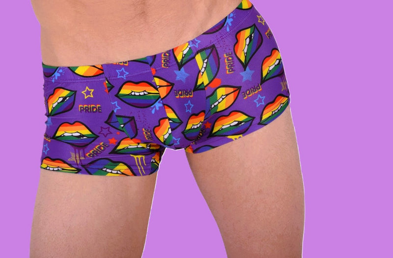 SMU Pride Mini Boxer Brief Sporty Cut Purple P01005 H45