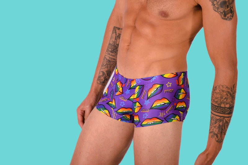 SMU Pride Mini Boxer Brief Sporty Cut Purple P01005 H45