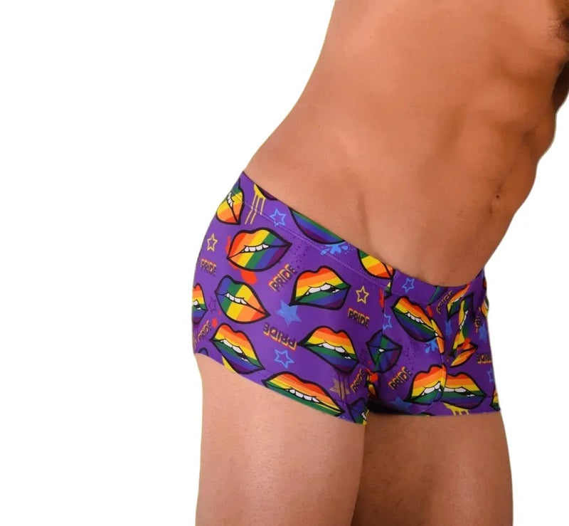 SMU Pride Mini Boxer Brief Sporty Cut Purple P01005 H45