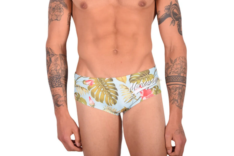 Marcuse Swim Trunk Havana Tropics Swimwear Blue 8518 3