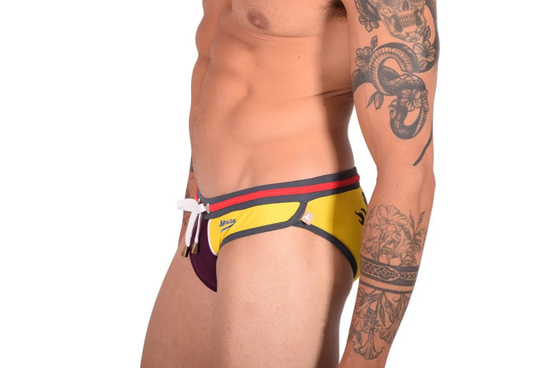 Marcuse Dragon Swimsuit Brief Yellow 06817-2