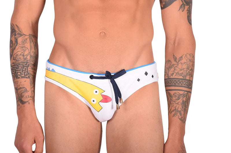 MARCUSE Monster Swim Brief Swimwear 6916 White 1