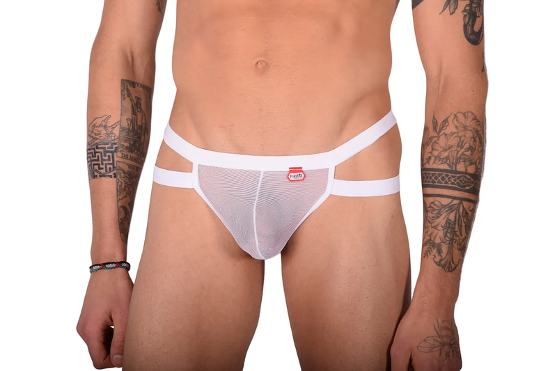 PIKANTE Set Kit HARNESS Combo Elastic Harness & Thongs Personality White 0331 3