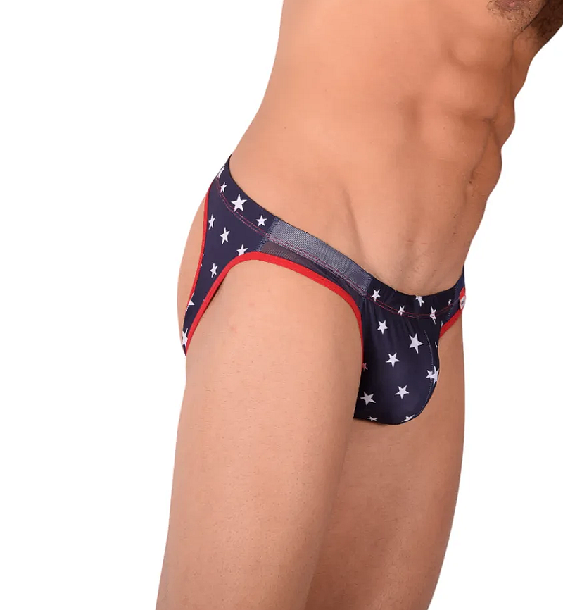 PIKANTE Star Jock Styled-Up Ultra Low Jock Minimal Coverage Dark Blue 0827 3