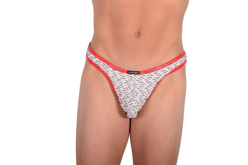 XL Thong WOJOER WHITE WAVES PUSH THONG STRING 342B55 6