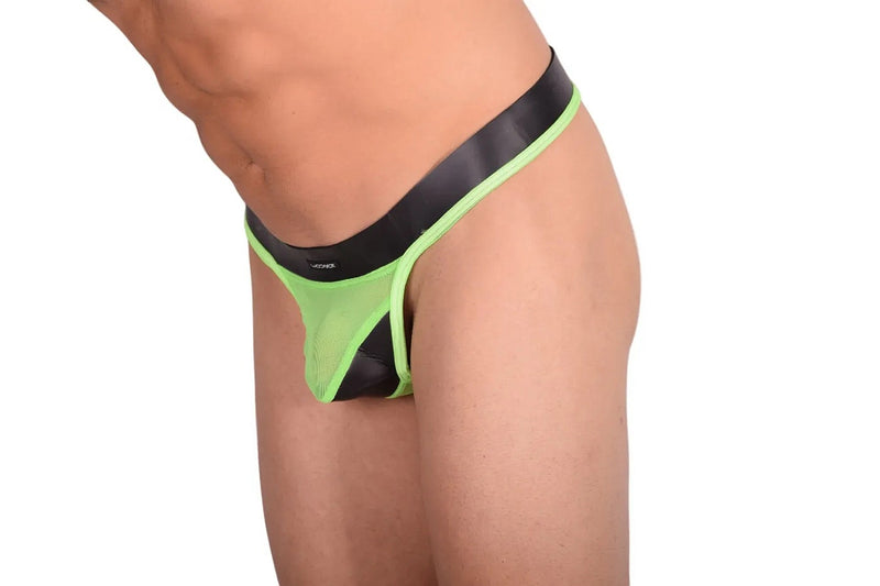 WOJOER Thong POWERPREN String See Through Neopren Green 368W435 5